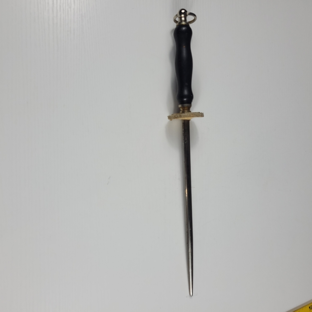 Vintage F Dick Black Handle Sharpening Steel